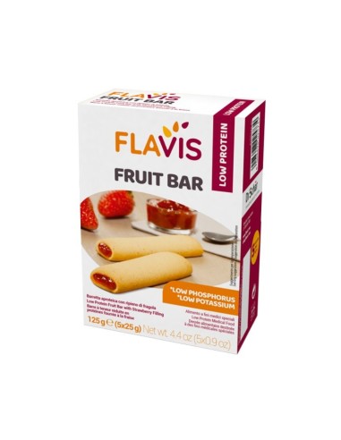 Barrette proteiche Fragola Mevalia Flavis 125 g